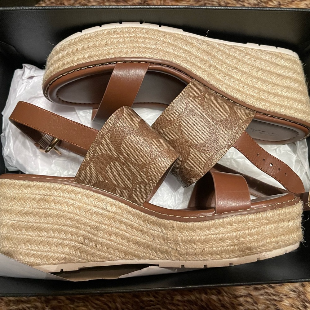 Coach signature wedges
